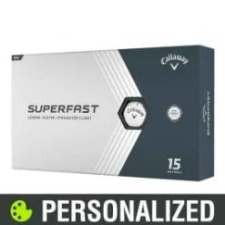 2023 Callaway Superfast Personalized White Golf Balls - 15-Pack