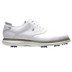 FootJoy Traditions Golf Shoe White/White/Grey 57903