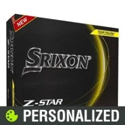 2023 Srixon Z-Star 8 Personalized Yellow Golf Balls